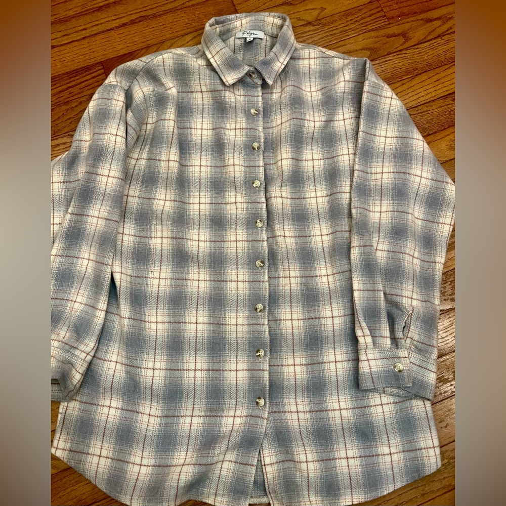 Polagram Plaid Women’s Casual Shirt Medium